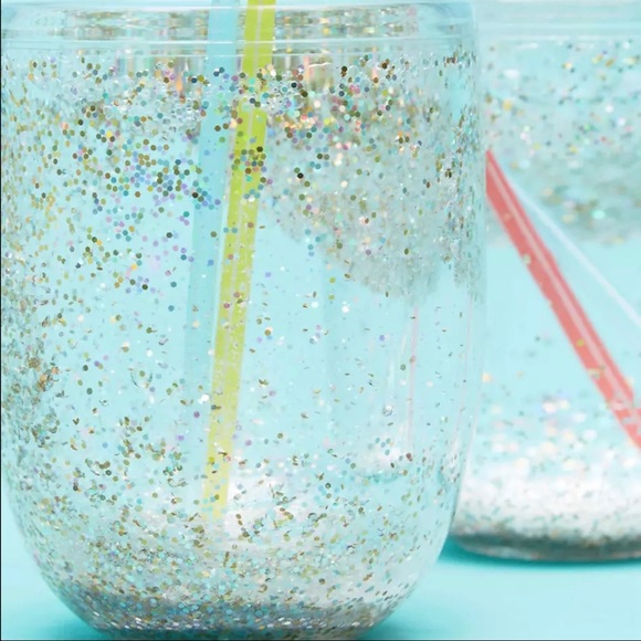TRADED - NWT Ban.do Glitter Bomb Cocktail Tumblers, Set of 2 - Picture 5 of 8